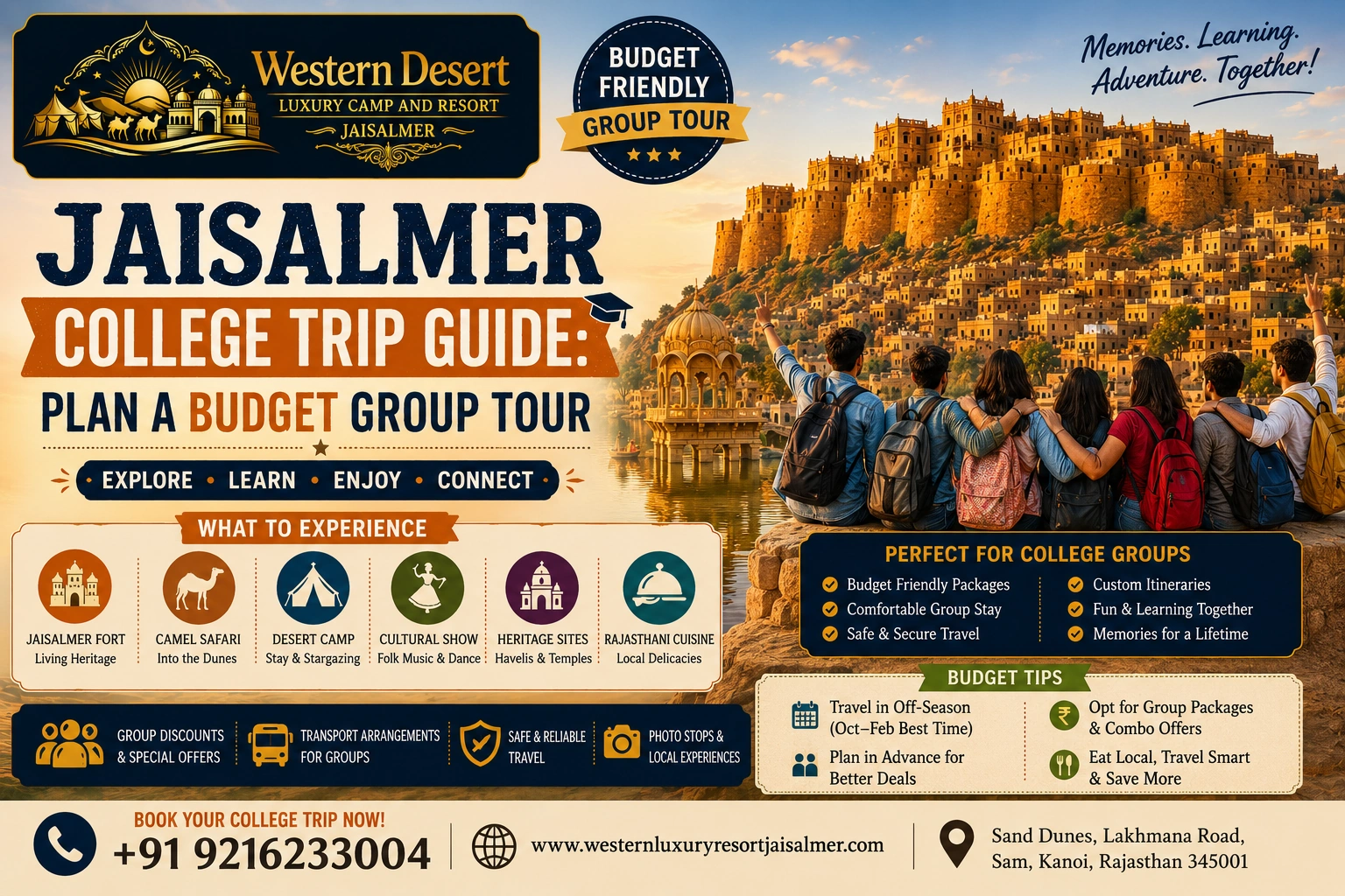 Jaisalmer College Trip Guide: Plan a Budget Group Tour